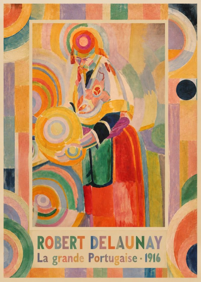 Robert Delaunay La Grande Portugaise II No4 - Poszter