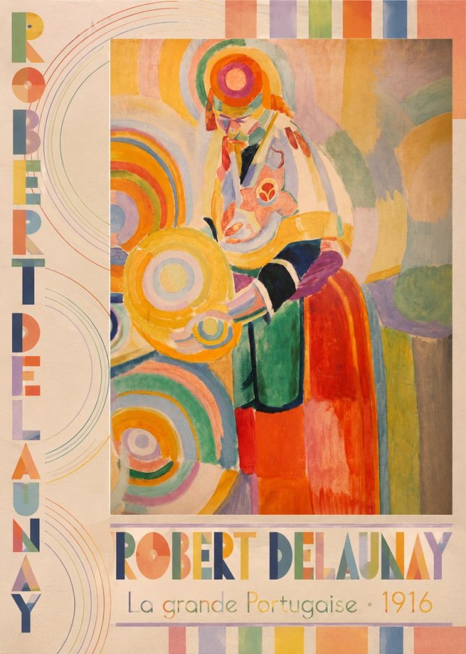 Robert Delaunay La Grande Portugaise II No5 - Poszter