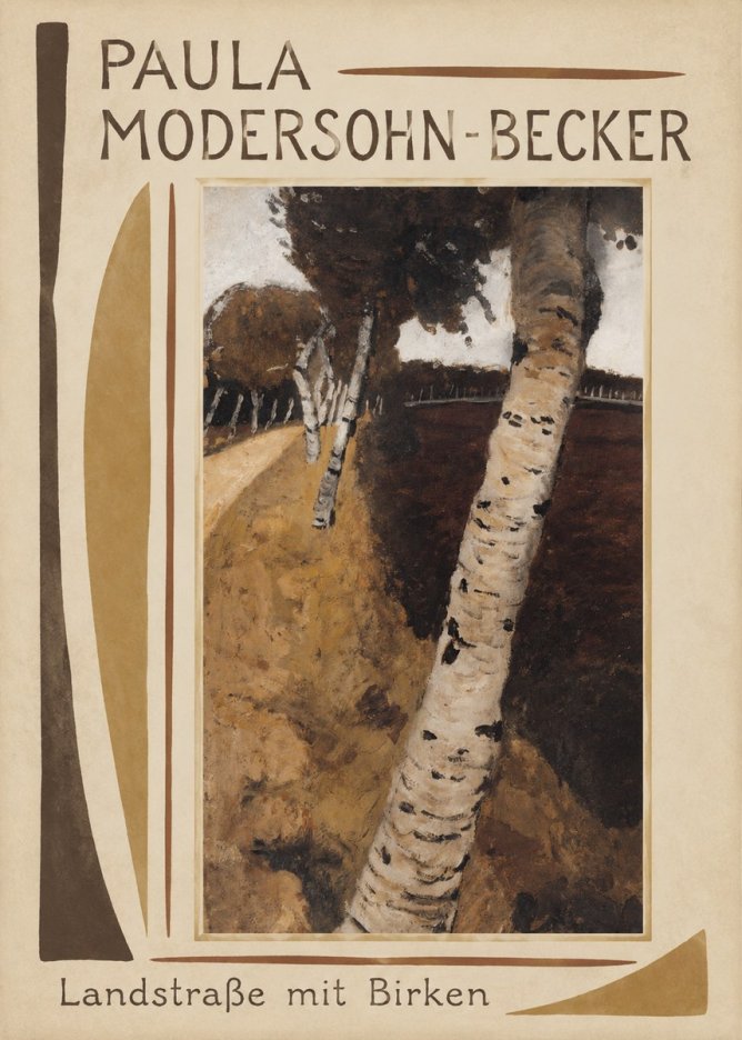 Paula Modersohn-Becker Landstraße Mit Birken No1 - Poszter