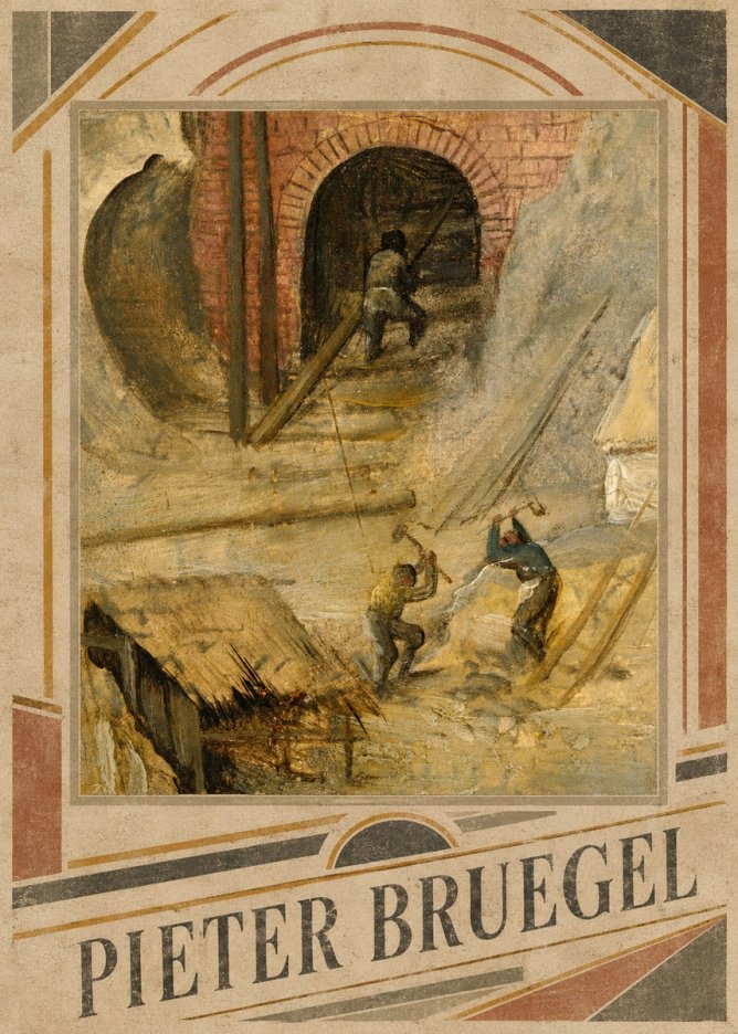 Pieter Bruegel The Miners No3 - Poszter