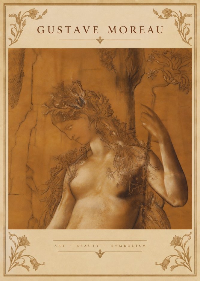 Gustave Moreau Daphne No6 - Poszter