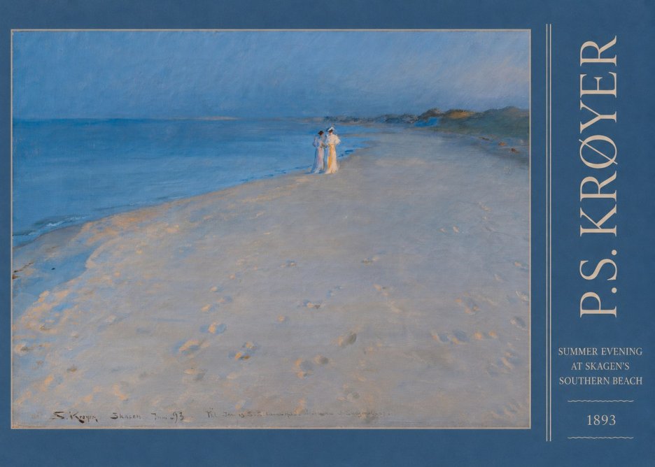 P.S. Krøyer Summer Evening at Skagen's Southern Beach No3 - Poszter