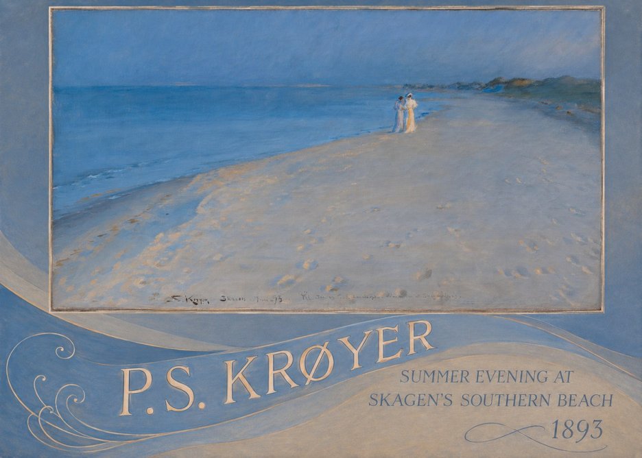 P.S. Krøyer Summer Evening at Skagen's Southern Beach No4 - Poszter