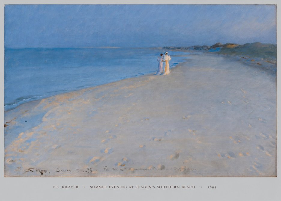 P.S. Krøyer Summer Evening at Skagen's Southern Beach No5 - Poszter