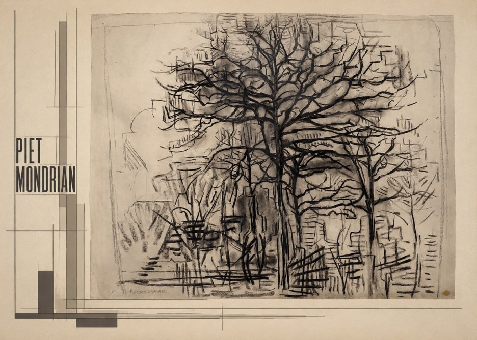 Piet Mondrian The Tree No2 - Poszter