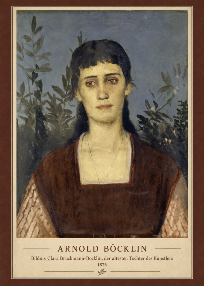 Arnold Böcklin Bildnis Clara Bruckmann-böcklin, Der Ältesten Tochter Des Künstlers No4 - Poszter