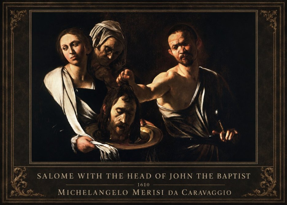 Michelangelo Merisi da Caravaggio Salome with the Head of John the Baptist No1 - Poszter