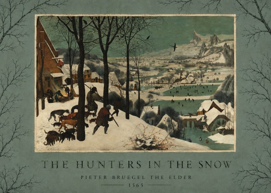 Pieter Bruegel The Hunters in the Snow I No3 - Poszter