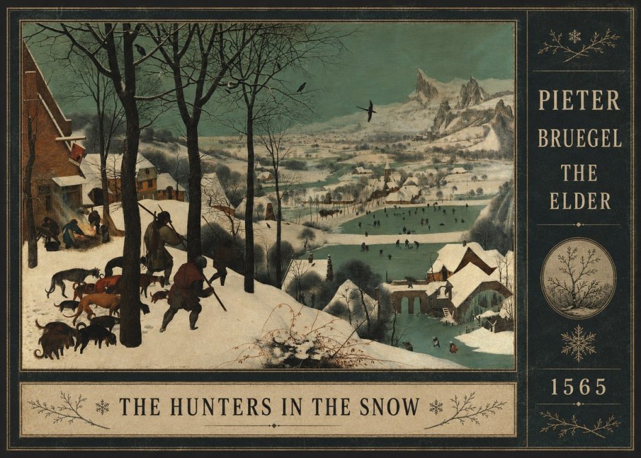 Pieter Bruegel The Hunters in the Snow I No4 - Poszter