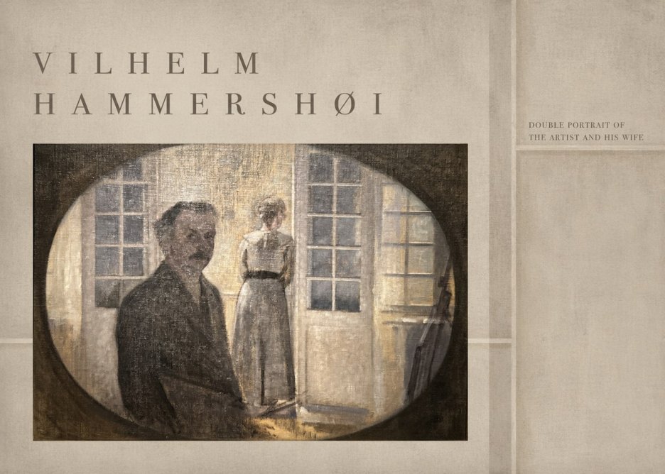 Vilhelm Hammershøi Double Portrait of the Artist and His Wife No4 - Poszter