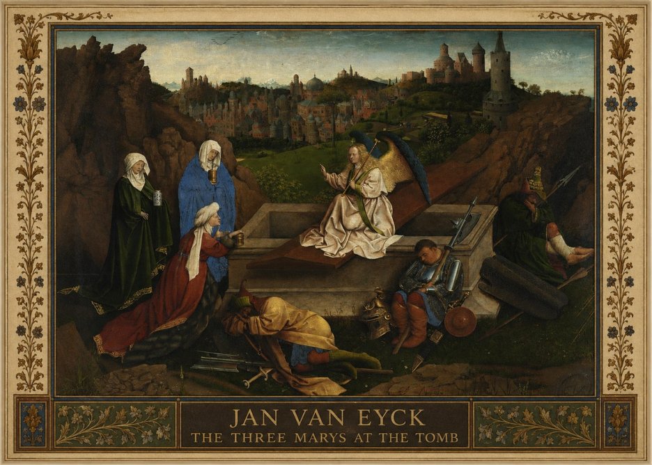 Jan van Eyck The Three Marys at the Tomb No1 - Poszter