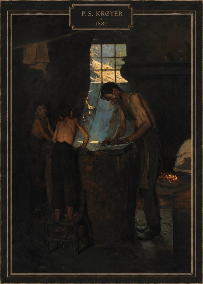 P.S. Krøyer A Forge No3 - Poszter