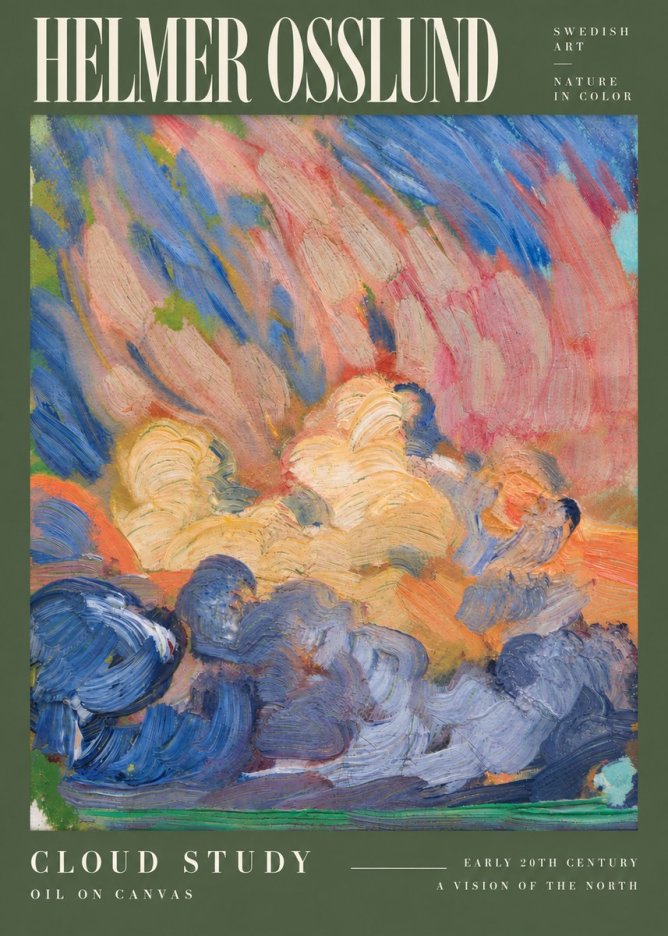 Helmer Osslund Sunset Clouds No6 - Poszter