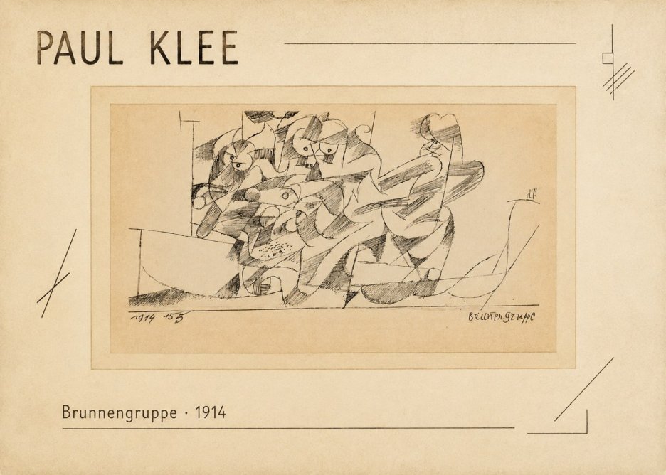 Paul Klee Brunnengruppe No2 - Poszter