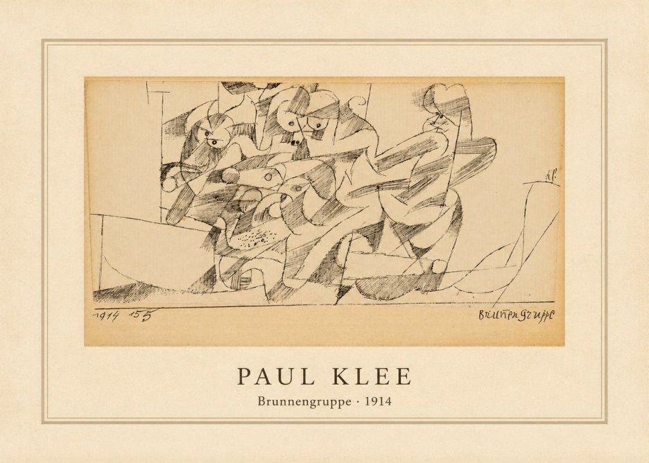 Paul Klee Brunnengruppe No4 - Poszter