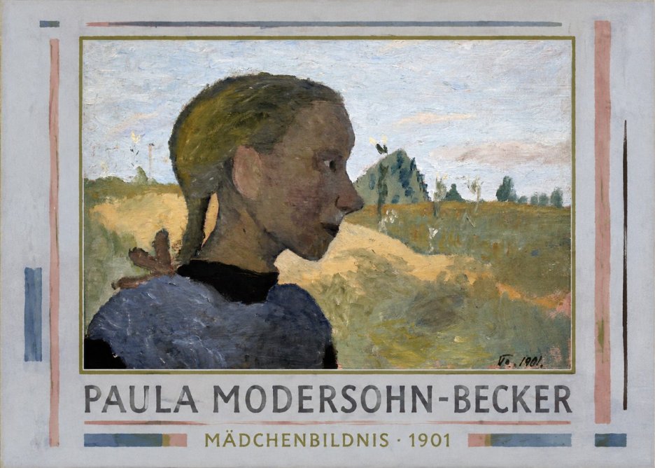 Paula Modersohn-Becker Mädchenbildnis · 1901 No1 - Poszter
