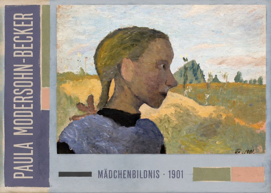 Paula Modersohn-Becker Mädchenbildnis · 1901 No3 - Poszter