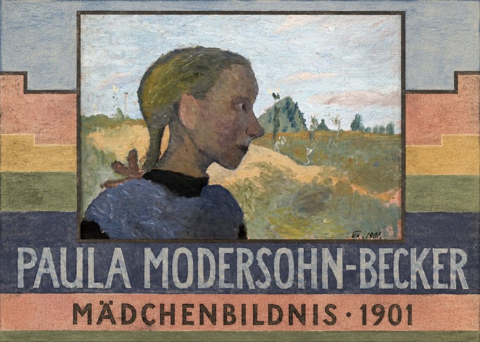 Paula Modersohn-Becker Mädchenbildnis · 1901 No6 - Poszter
