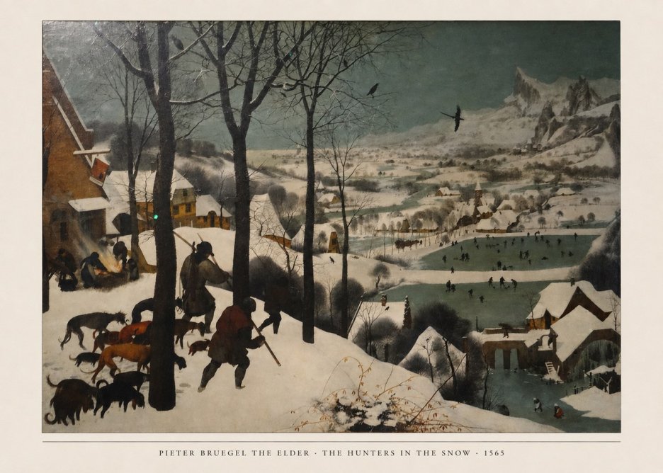 Pieter Bruegel The Hunters in the Snow II No6 - Poszter