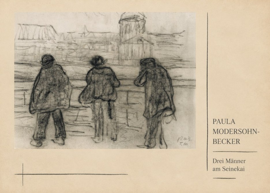 Paula Modersohn-Becker Drei Männer Am Seinekai No3 - Poszter