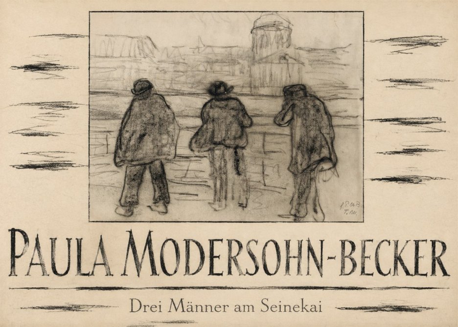 Paula Modersohn-Becker Drei Männer Am Seinekai No4 - Poszter