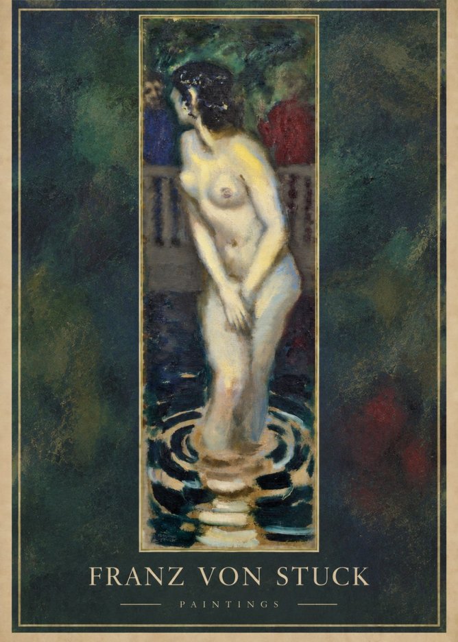 Franz von Stuck The Bather No2 - Poszter