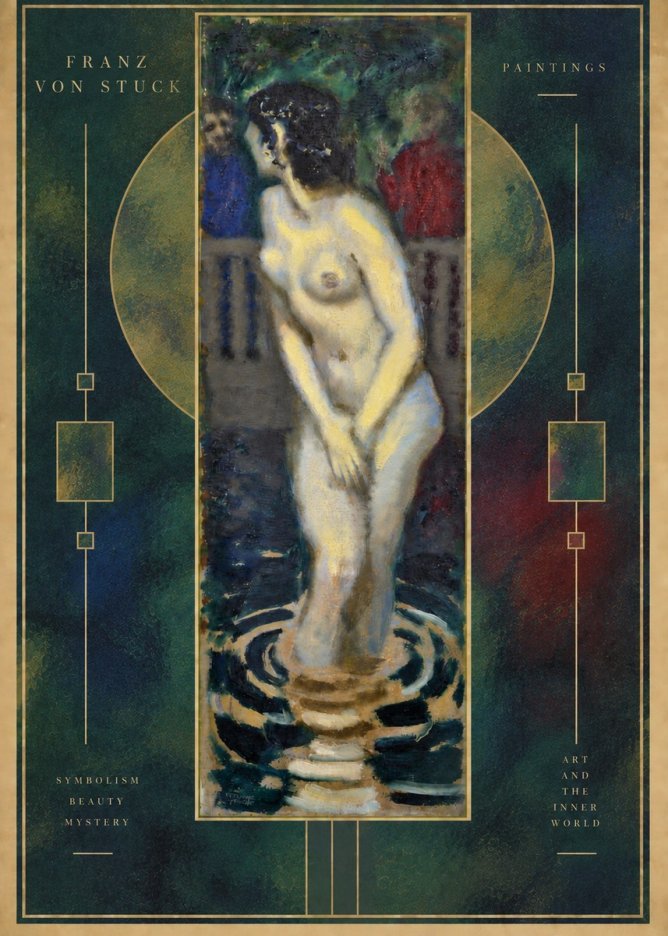 Franz von Stuck The Bather No6 - Poszter