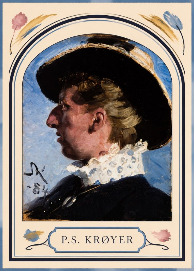 P.S. Krøyer Self-portrait II No3 - Poszter