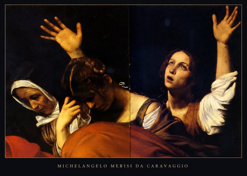 Michelangelo Merisi da Caravaggio The Entombment of Christ I No5 - Poszter