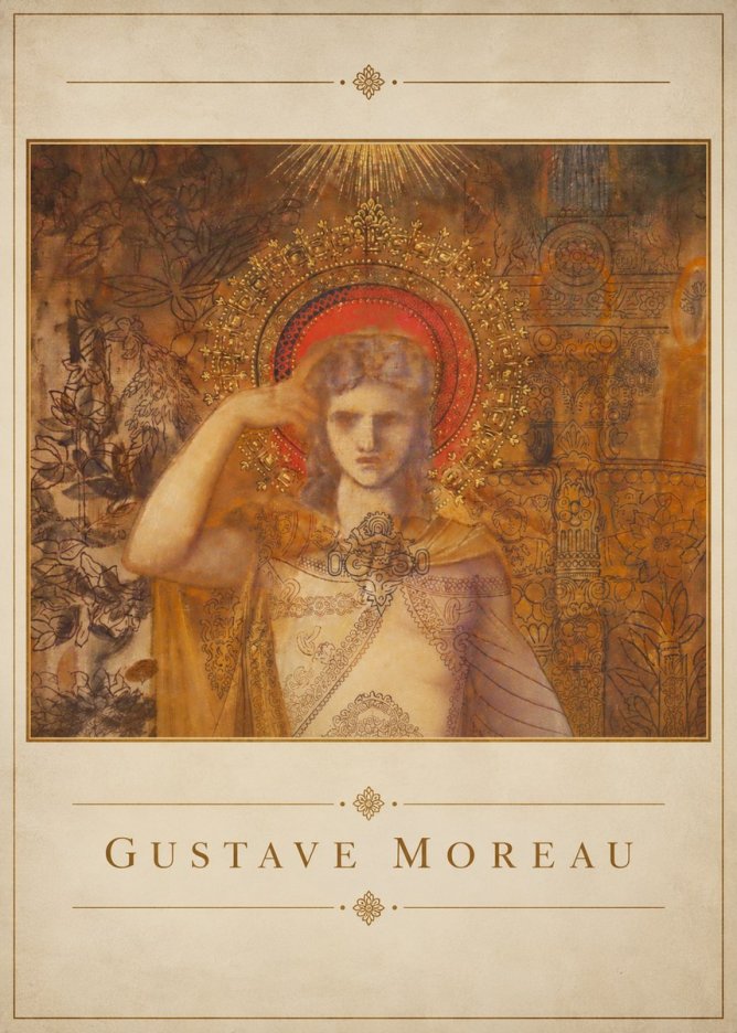 Gustave Moreau The Messenger No4 - Poszter