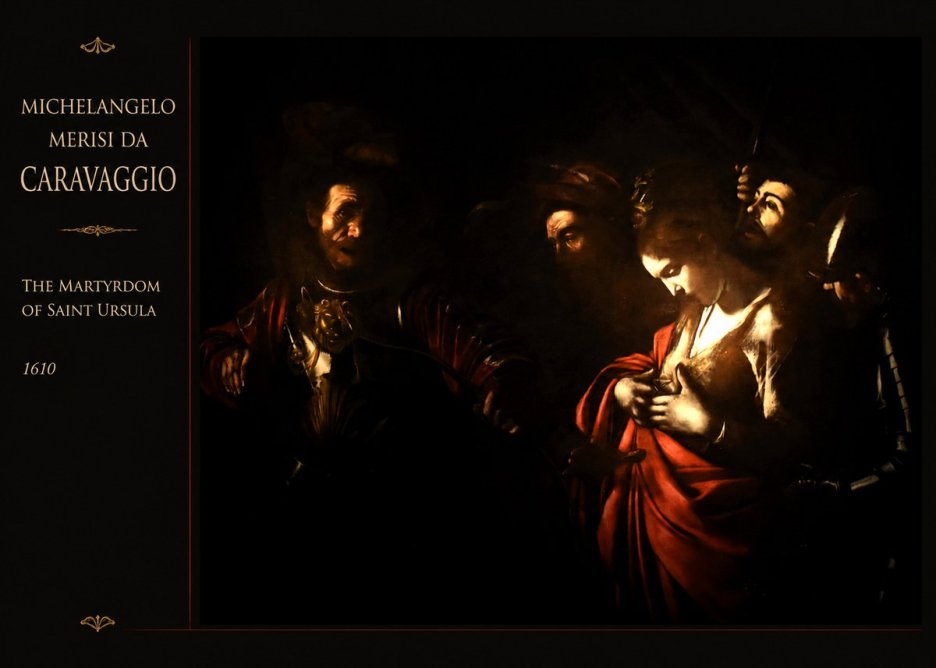 Michelangelo Merisi da Caravaggio The Martyrdom of Saint Ursula No3 - Poszter