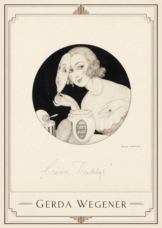 Gerda Wegener Crème Teindelys I No1 - Poszter