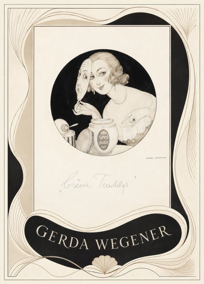 Gerda Wegener Crème Teindelys I No3 - Poszter