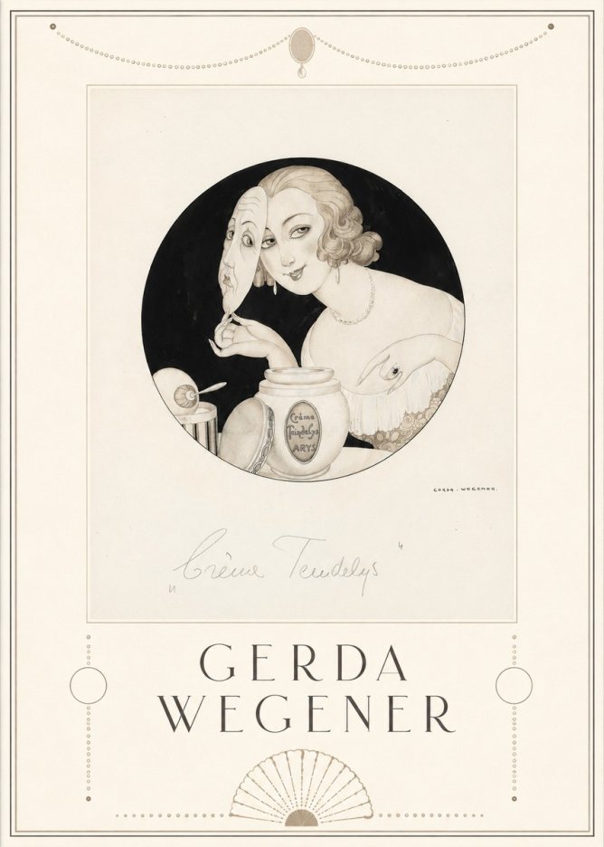 Gerda Wegener Crème Teindelys I No5 - Poszter