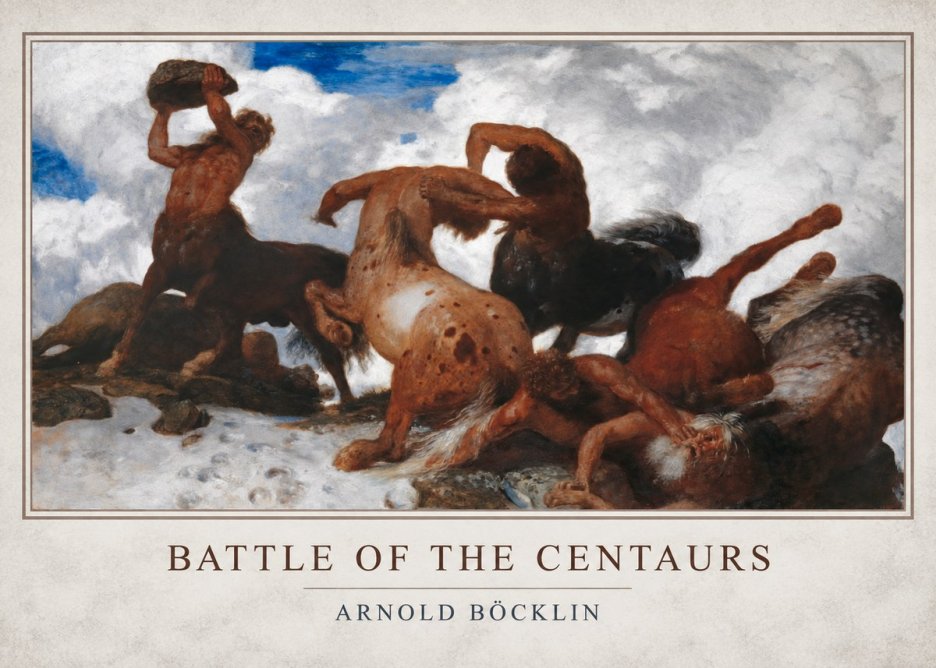 Arnold Böcklin Battle of the Centaurs No1 - Poszter