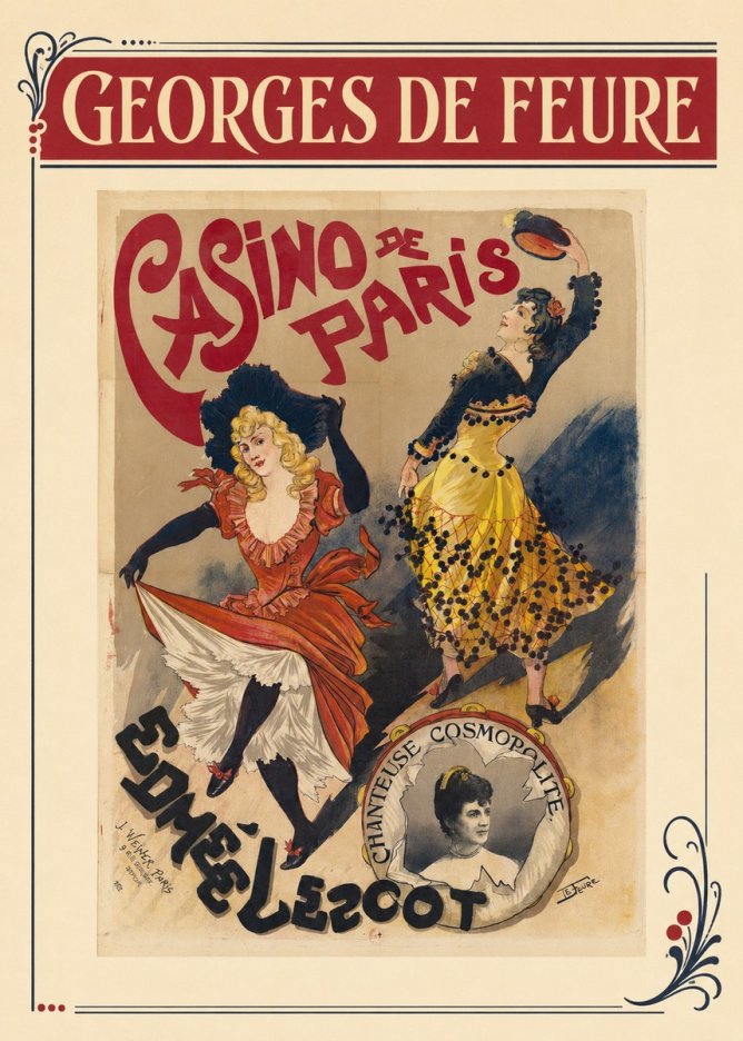 Georges de Feure Edmée L'escot No3 - Poszter