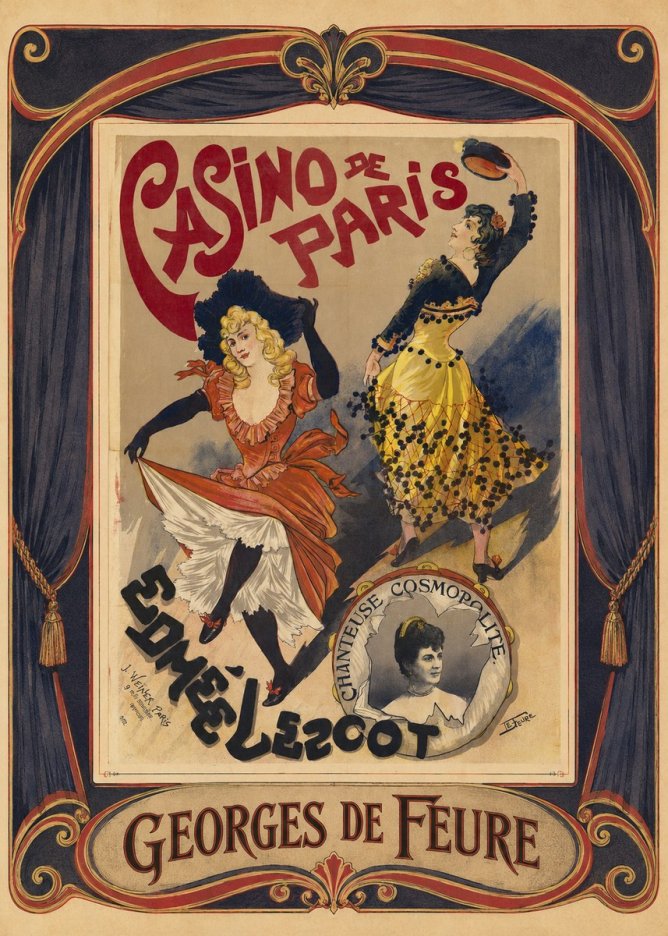 Georges de Feure Edmée L'escot No5 - Poszter