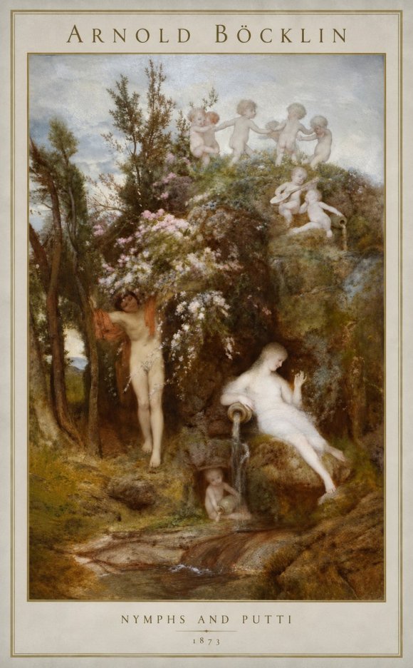 Arnold Böcklin Springtime No3 - Poszter