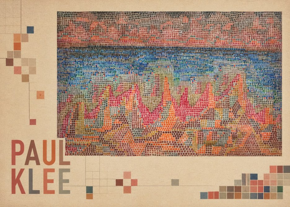 Paul Klee Abstract Gridded Composition No2 - Poszter