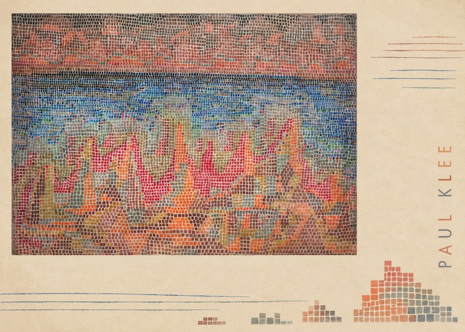 Paul Klee Abstract Gridded Composition No5 - Poszter
