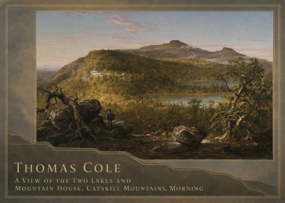 Thomas Cole A View of the Two Lakes and Mountain House, Catskill Mountains, Morning No2 - Poszter