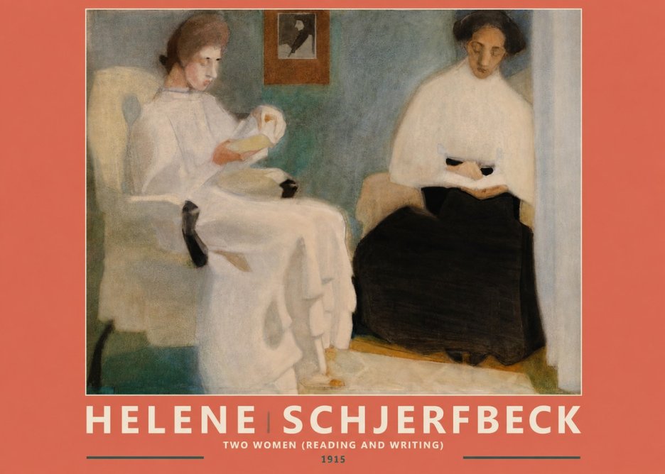 Helene Schjerfbeck Two Women (Reading and Writing) No2 - Poszter