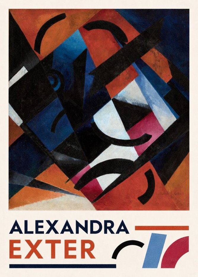 Alexandra Exter Abstract Composition No3 - Poszter