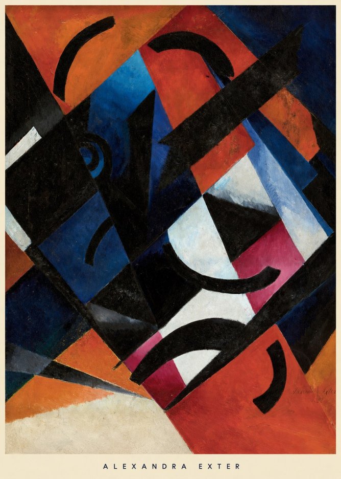 Alexandra Exter Abstract Composition No5 - Poszter
