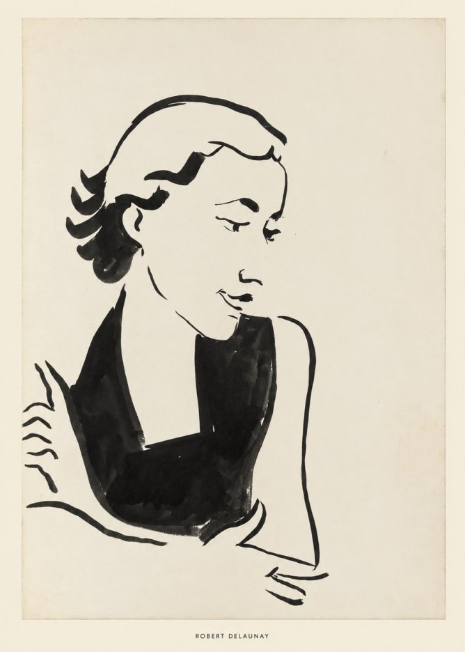 Robert Delaunay Figure Study No6 - Poszter