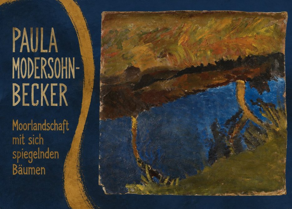 Paula Modersohn-Becker Moorlandschaft Mit Sich Spiegelnden Bäumen No5 - Poszter