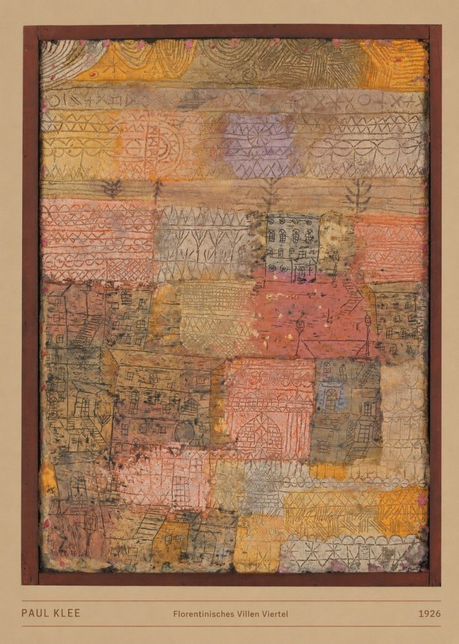 Paul Klee Florentinisches Villen Viertel No5 - Poszter