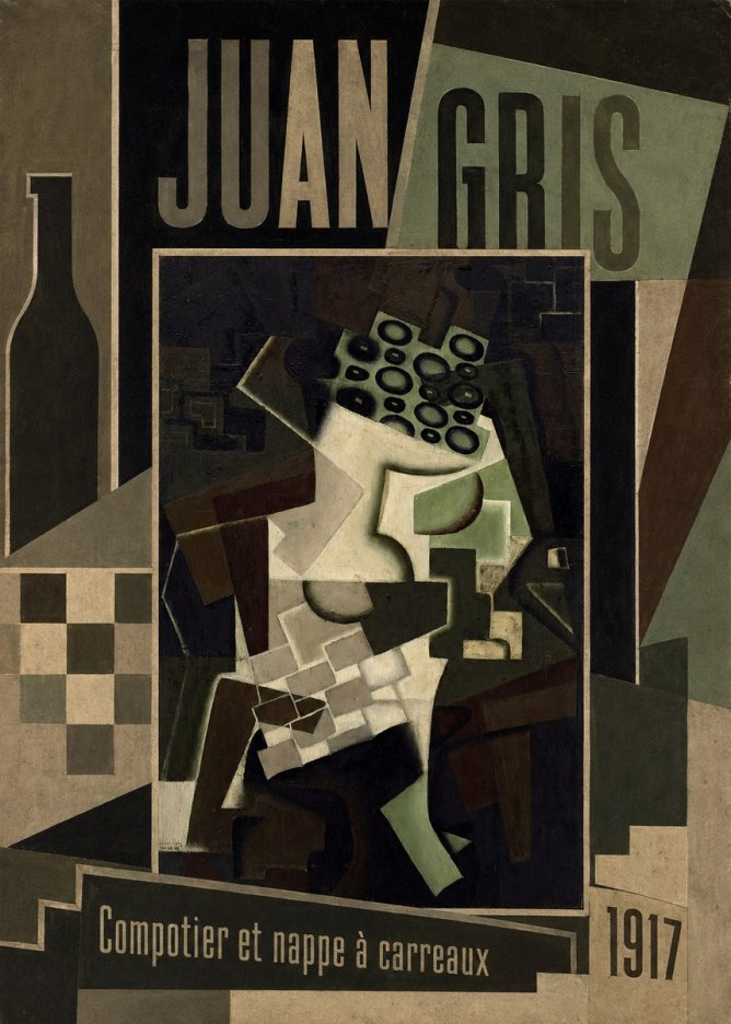 Juan Gris Compotier Et Nappe À Carreaux No2 - Poszter
