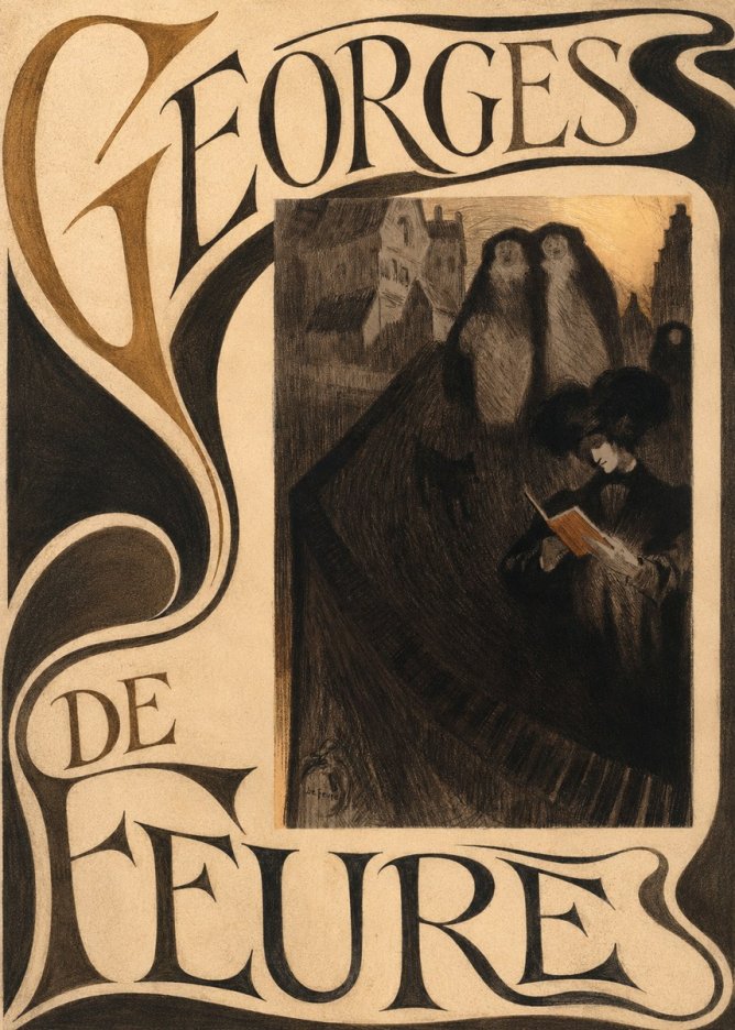Georges de Feure La Liseuse No5 - Poszter