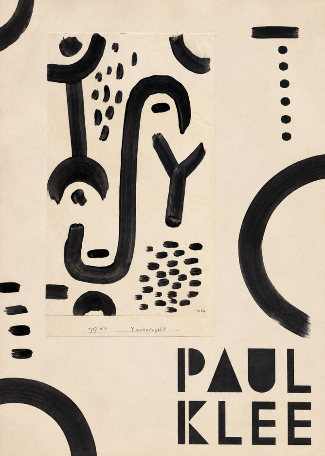 Paul Klee Face of the Goddess No5 - Poszter